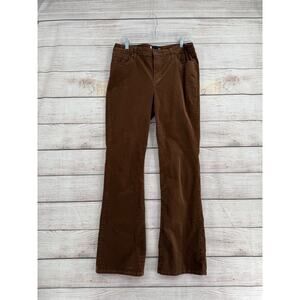 Kut from the Kloth Karen Baby Bootcut Corduroy Jeans Womens 12 Brown